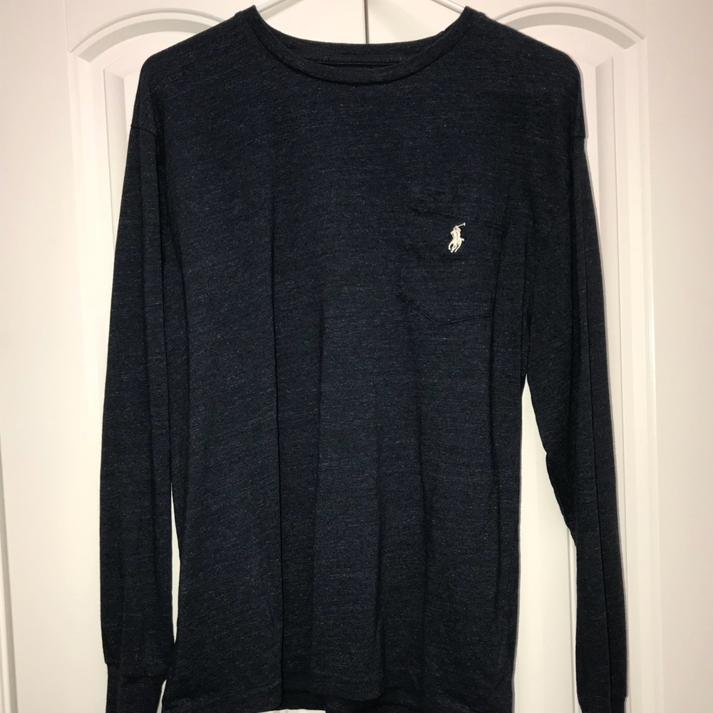 Navy Blue Long Sleeve Tee